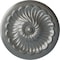 Ekena Millwork Flower Spiral Ceiling Medallion (Fits Canopies up to 2"), Hand-Painted Silver, 12 1/4"OD x 2 1/4"P CM12FLSLS - alternate 1